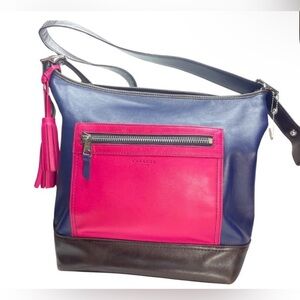 COACH Legacy Color Block Tote Duffle Shoulder Bag
